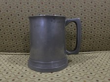 VERY RARE ANTIQUE PEWTER HALF