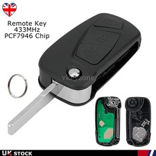 For Ford KA MK2 2008 - 2016 3 Button Flip Car Remote Key Fob + PCF7946 Chip