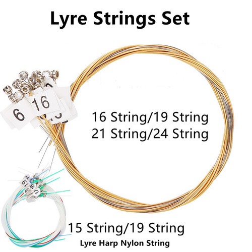 Lyre harp strings - strings, shiny