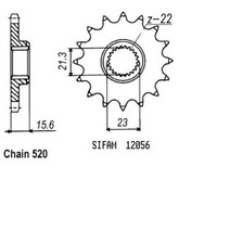 Sprocket Yamaha TTR 600 98 -