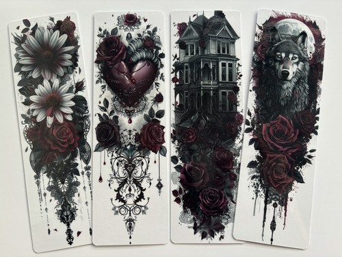 Set dark gothic bookmarks - 4,