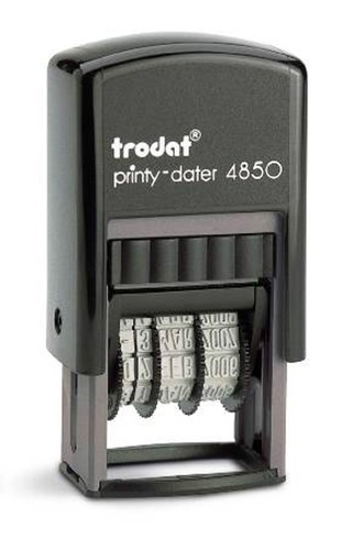 Date rubber stamp paid - rubber,