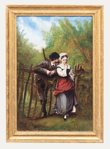Italian school 1886 oil - oil,