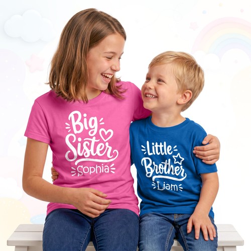 Personalised big sister little - sister,
