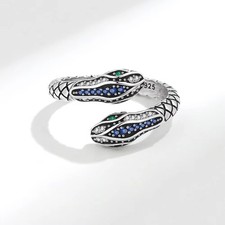 100% 925 Sterling Silver Snake