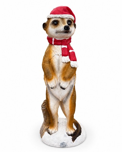 Christmas meerkat ornament - christmas,