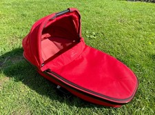 Excellent Condition Quinny Bassinet Red Maxi Cosi & Raincover Great 
