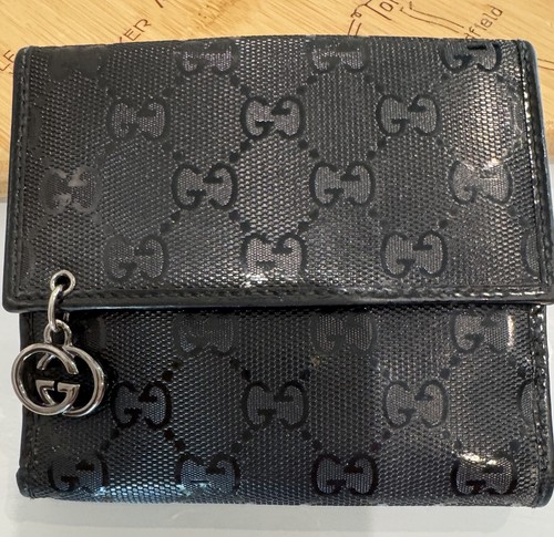 Gucci imprime black fold - gg,