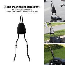 Black Passenger Backrest Sissy Bar For Harley 06-2017 Dyna Street Bob Low Rider