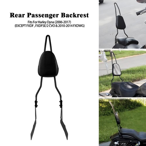 Black passenger backrest sissy - black,