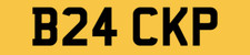 BLACK BLACKS NUMBER PLATE B24