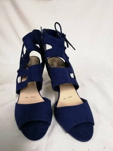 Red herring royal blue suede - red,