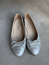 Chanel Silver Lambskin