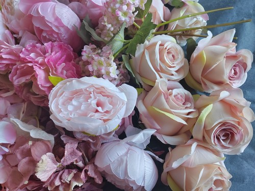 Bundle mixed pink - roses, &