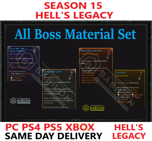 Season diablo all boss - season, 4