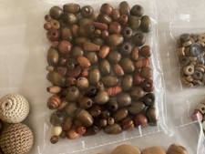 Job Lot Clear Out Of Used & New Wooden Beads. Over 300 Grams