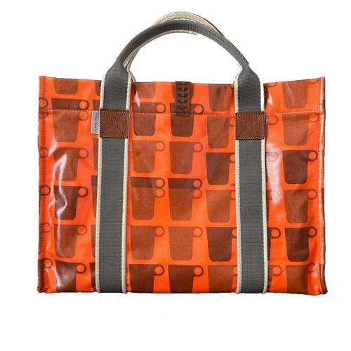 Orla kiely orange tote bag - orange,