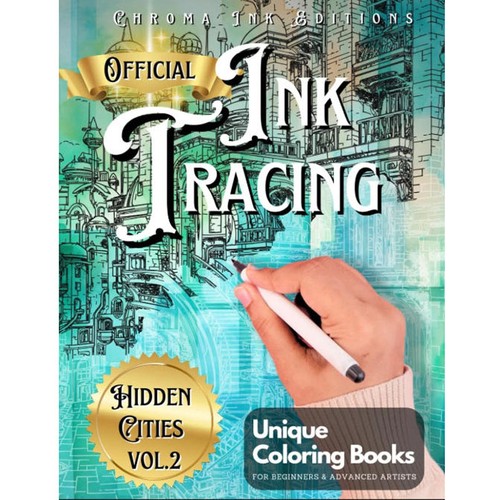 Ink tracing coloring book - tracing,