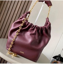 Loewe Bag Squeeze Burgundy