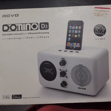 Revo Domino D3 DAB Radio, WiFi Internet Radio, iPod or iPhone Dock, Alarm Clock