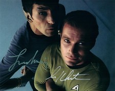 William Shatner Leonard Nimoy autographed 8x10 signed photo Picture Pic and COA