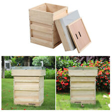 Solid Wood Bee Hive Bee Keeping National UK Beehive Beekeeping Insect Box Hotel