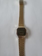 Shivas. Lcd Quartz Little Ladies Retro Watch. Gold Colour. New Battery.
