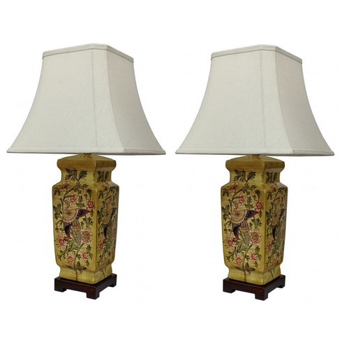 Pair chinese pillar - of,