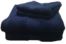 JOBLOT 6 x NAVY BATH SHEET