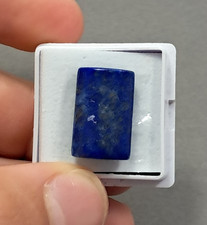 Natural Lapis Lazuli Barrel Cabochon Rectangle Blue 18x11x5mm E0-1208