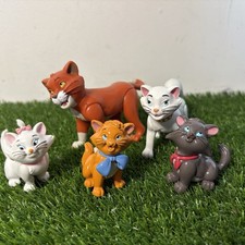 Disney Aristocats Duchess Thomas O’Malley Set Cat Figures Vintage Articulated