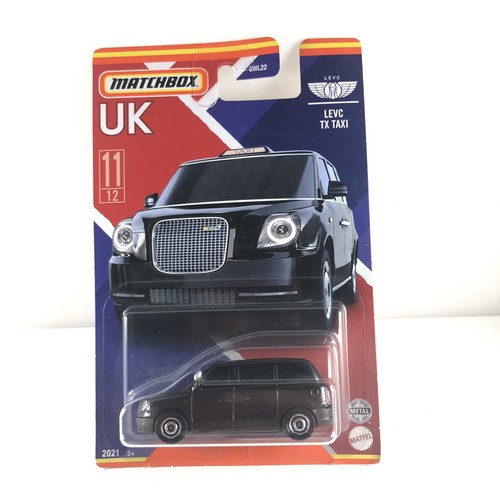 Matchbox taxi levc black - uk,