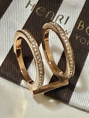 Henri bendel rose gold size - bendel,