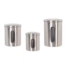 Set of 3 Stainless Steel