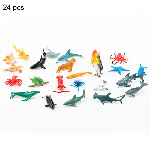 24pcs realistic sea - 24pcs, animal
