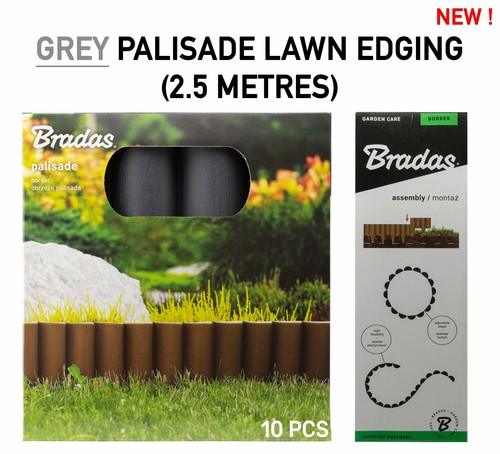 Garden palisade lawn edging - garden,