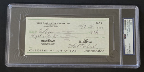 Coach weeb ewbank signed - coach,