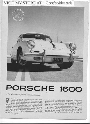 Original october 1961 porsche - october,