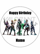Valorant Cake Toppers Edible