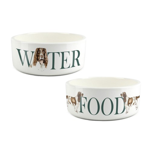 Springer spaniel bowl set - bowl,