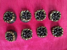 Buttons x 8 Unusual Vintage