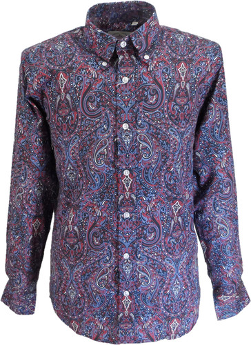 Relco navy paisley long - relco,