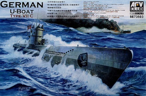 Afv club se73503 350 boat - 1:350, u-boat