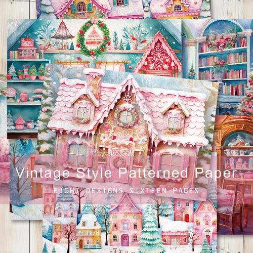 16pcs christmas house village - christmas,
