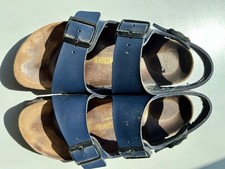 Ladies Navy Blue Birkenstock