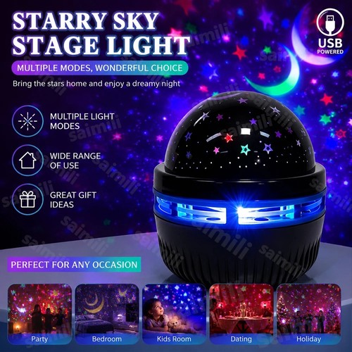 Rotating led galaxy starry - led,