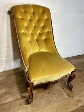 Victorian Carved Mahogany Nursing Chair  .Free Delivery Available