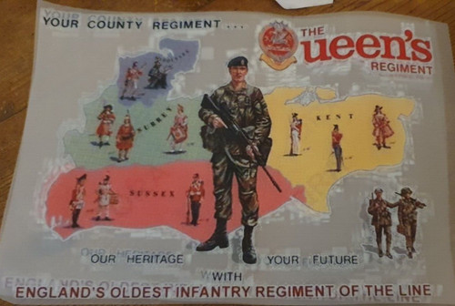 Queens regiment iron - iron, on
