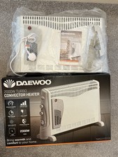 Daewoo 2000W Turbo Convector Heater Boxed Manual – Faulty / Spares Repair