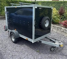 Tickners Trailer eco744~Box Van Trailer complete~Many Extras~Roofbars~Ramp~Locks